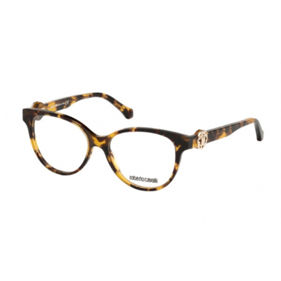 Roberto Cavalli Ladies Tortoise Square Eyeglass Frames Rc504705552