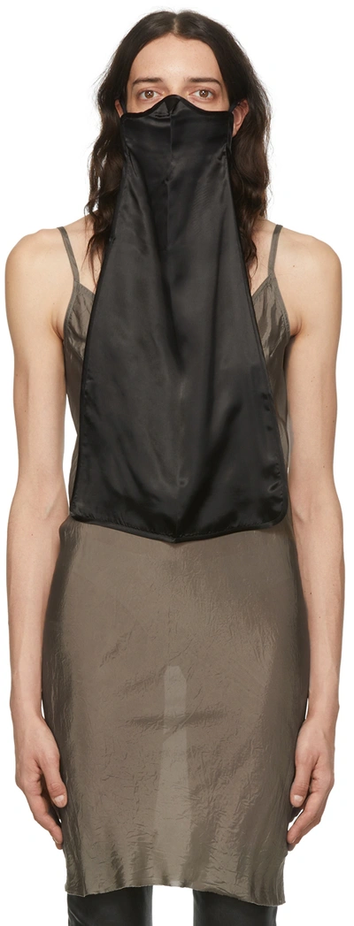 Rick Owens Panel-detail Face Mask In Black