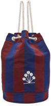 Bode Navy & Burgundy Killington Backpack In Burgundy/na