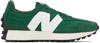 New Balance 327 Suede And Nylon Low-top Trainers In Green