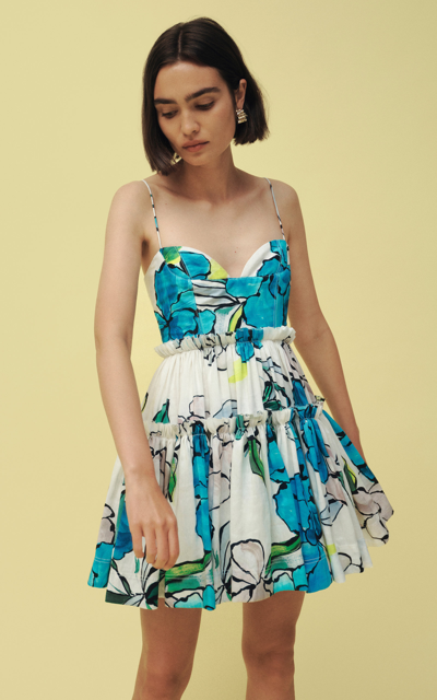 Aje Women's Maya Tiered Mini Dress In Floral | ModeSens