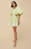 Aje Women's Sculptra Botanical Appliqué Dress In Yellow