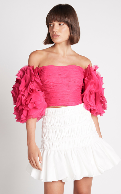 strapless open back dress AJE Violette Bubble Hem Dress main image 0