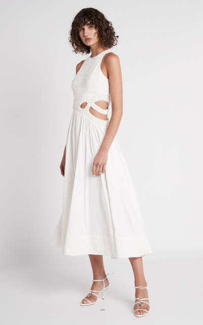 knee length dresses for ladies Camille Midi Dress | Ivory main image 0