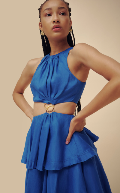 knee length dresses for ladies Mimosa Cut Out Midi Dress main image 0