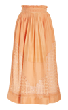 Ulla Johnson Women's Cadena Silk-cotton Midi Skirt In Pink,neutral