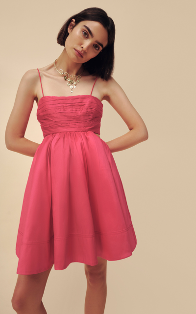 open lace back dress Flora Gown-PRISMATIC FLORAL RED / 12 main image 0