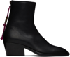 Acne Studios Brod Cuban-heel Leather Boots In Black