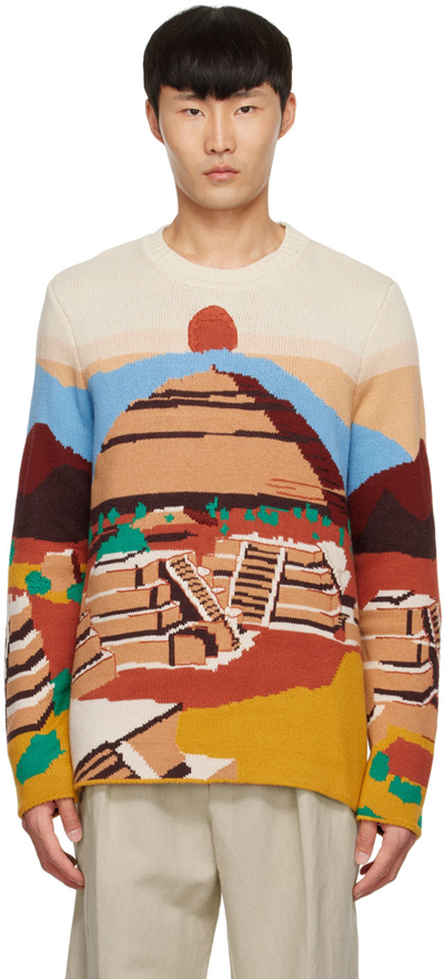 Gabriela Hearst Multicolor Cashmere Sweater In Teotihuacan