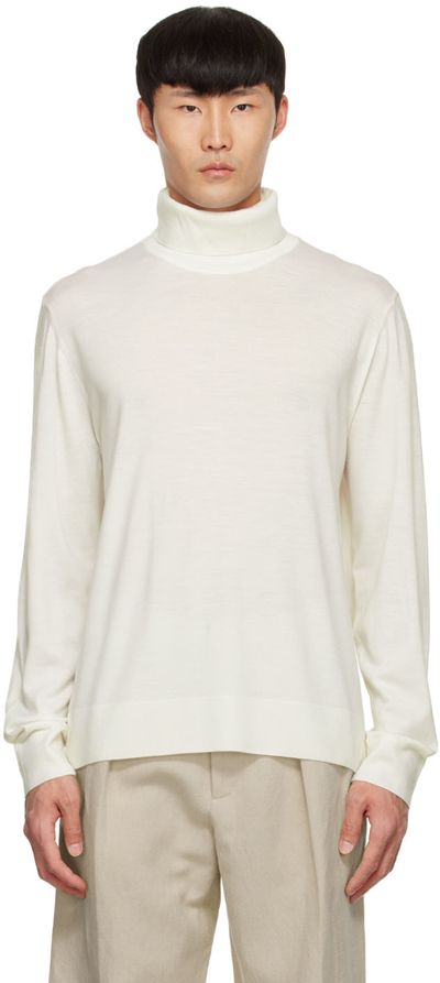 Gabriela Hearst White Jermaine Turtleneck In Ivory