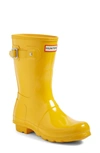 HUNTER 'ORIGINAL SHORT' GLOSS RAIN BOOT,WFS1000RGL