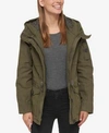 Levi's Women's Hooded Military Jacket In Army Green