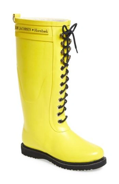 Ilse Jacobsen Hornbaek Rubber Boot In Cyber Yellow