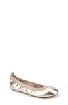 Yosi Samra Kids' Miss Samara Ballet Flat In Gold