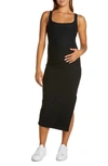 Beyond Yoga Caught In The Midi High-waist Space-dye Leggings In Darkest Night