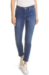 Frame Le Garcon Straight Leg Jeans In Lupine Grind