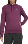 Nike Sportswear Essential Pullover Fleece Hoodie In Red