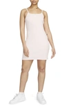 Nike Women's  Sportswear Essential Ribbed Dress In Atmosphere/white