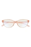 Kate Spade Roanne 54mm Blue Light Blocking Reading Glasses In Pink