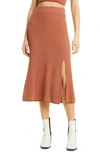 Rag & Bone Soleil Skirt In Brown