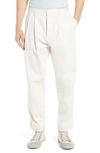 Ted Baker Talbot Regular-fit Straight-leg Stretch-cotton Trousers In Natural