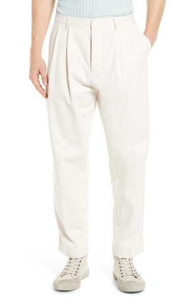 Ted Baker Talbot Regular-fit Straight-leg Stretch-cotton Trousers In Natural