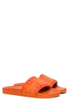 Santoni Edison Slide Sandal In Orange