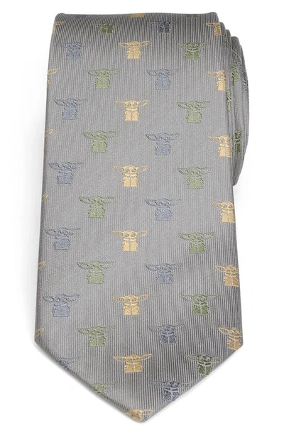 Cufflinks, Inc Star Wars The Child Silk Tie In Gray