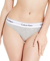 Calvin Klein Modern Cotton Blend Hipster Briefs In Heather Gray