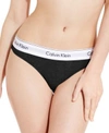 Calvin Klein 2-pack Logo Cotton Thong In Black