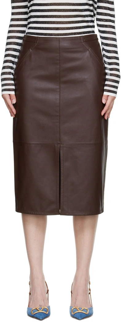 Womens Clothing Skirts Knee-length skirts Max Mara Cotton conero Pencil Skirt in Black 