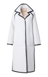 Akris Women's Kevin Lerit Reversible Quilted Taffeta Coat In Black,white