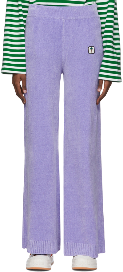 Palm Angels Purple Viscose Lounge Pants