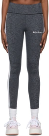 Palm Angels Gray Nylon Track Pants In Melange