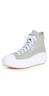 Converse Chuck Taylor All Star Hi Move Canvas Platform Sneakers In Slate Sage-green