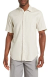 Coastaoro Short Sleeve Woven Shirt In Natural