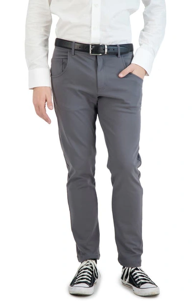 Levinas All Day Everyday Stretch Tech Chino Pants In Grey