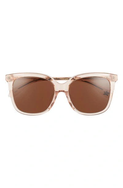 Mohala Eyewear Keana Special Low 54mm Polarized Square Sunglasses In Guava Mimosa