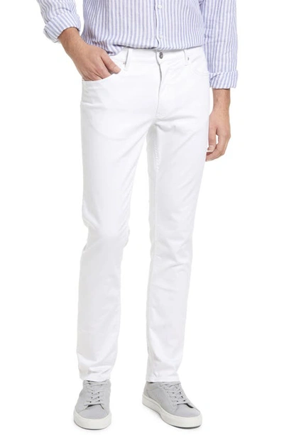 Brax Chuck Slim Fit Five Pocket Trousers In White