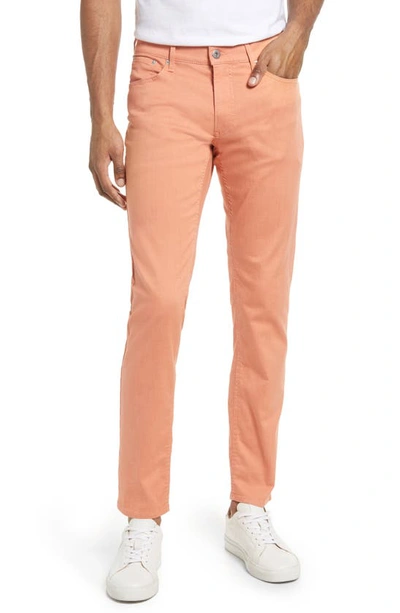 Brax Chuck Slim Fit Five Pocket Trousers In Peach