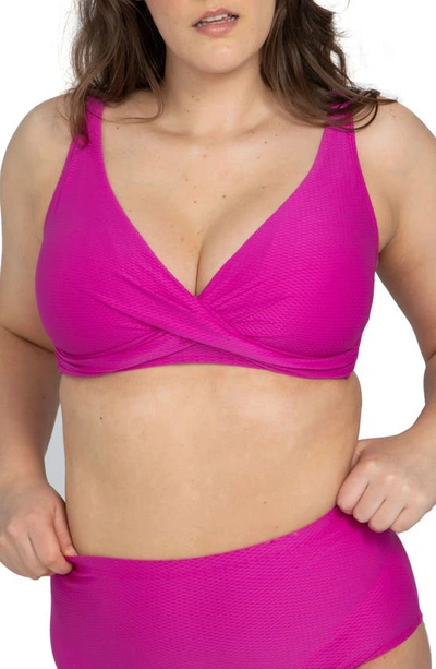 Artesands Serenade Delacroix D-cup & Up Bikini Top In Pink