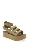 Teva Women's Mevia Flatform Gladiator Sandals In Khaki