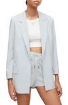 Allsaints Aleida Tri Blazer In Powdered Blue