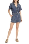 RAG & BONE MIRAMAR NONSTRETCH DENIM ROMPER