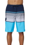 O'neill Lennox Stretch Stripe Board Shorts In Aquarius