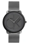 Calvin Klein Iconic Mesh Grey 40mm Dial Bracelet Watch