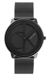 Calvin Klein Black Stainless Steel Mesh Bracelet Watch 40mm