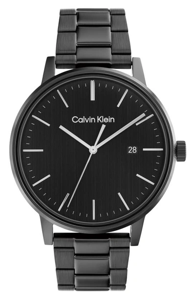 Calvin Klein Black Stainless Steel Bracelet Watch 43mm