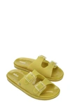 Melissa Double Strap Slide Sandal In Yellow