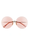 Chloé Women's Ysé 60mm Round Sunglasses In Золотой,розовый